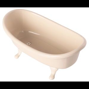 New in Box Maileg Clawfoot Bathtub for Doll House - Ivory Cream Color